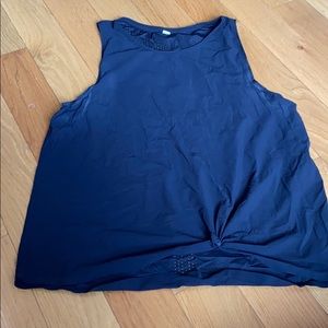 LULU LEMON black dri sweat tank